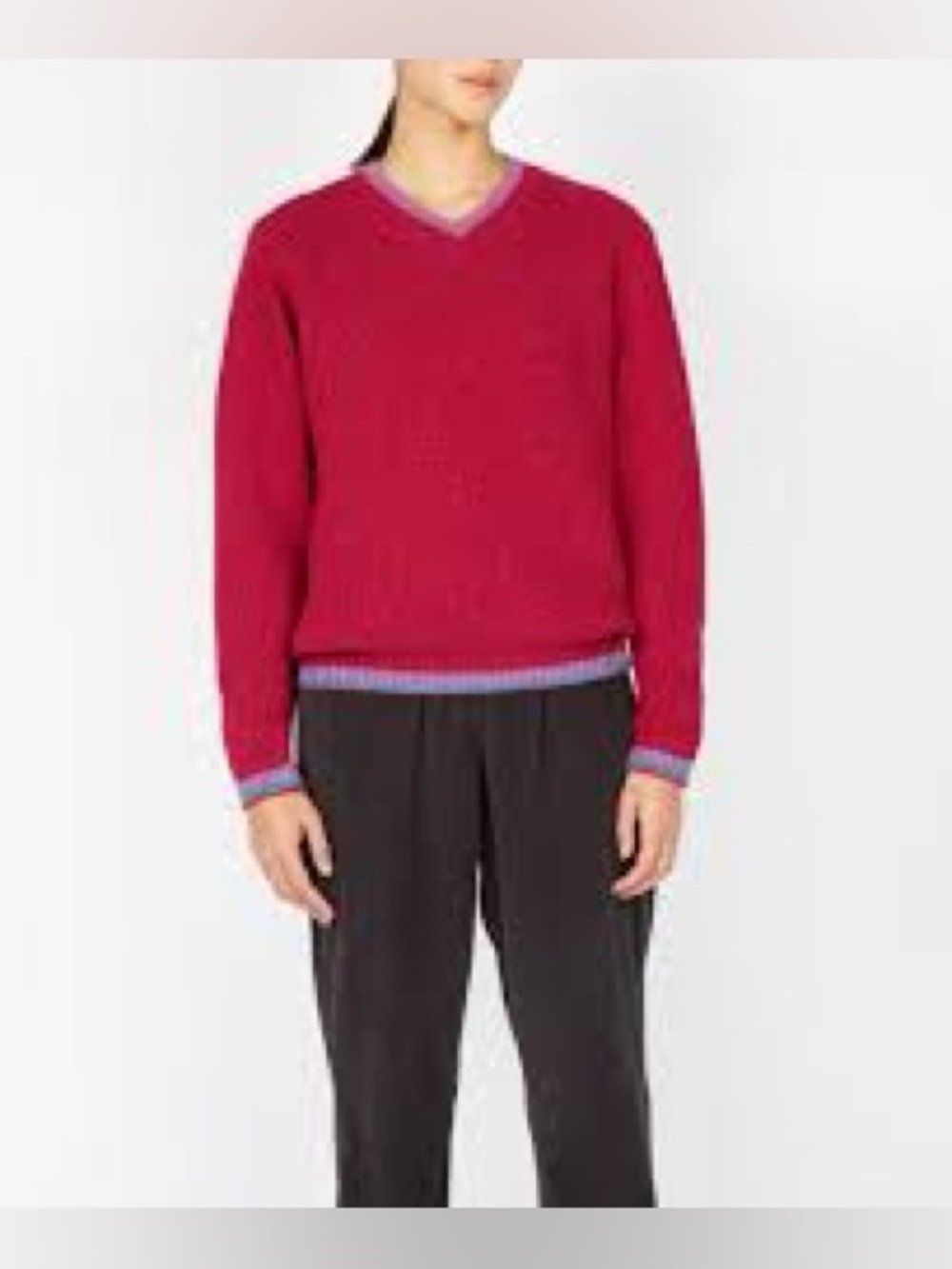 Ireland’s Eye Wool & Cashmere "Mespil" V-Neck sweater size M